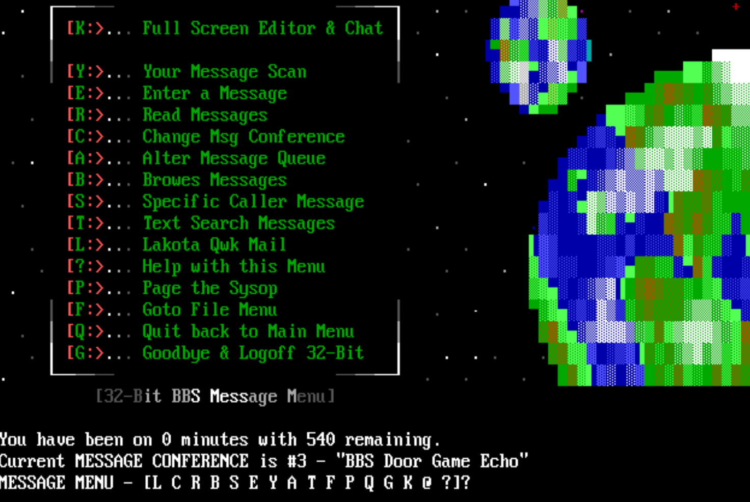 32-Bit BBS – Telnet BBS Guide
