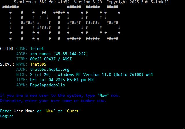 Telnet BBS Guide